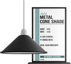 Modern Ceiling Pendant Light Shades Black Colour Lamp Shades Easy Fit New~1103