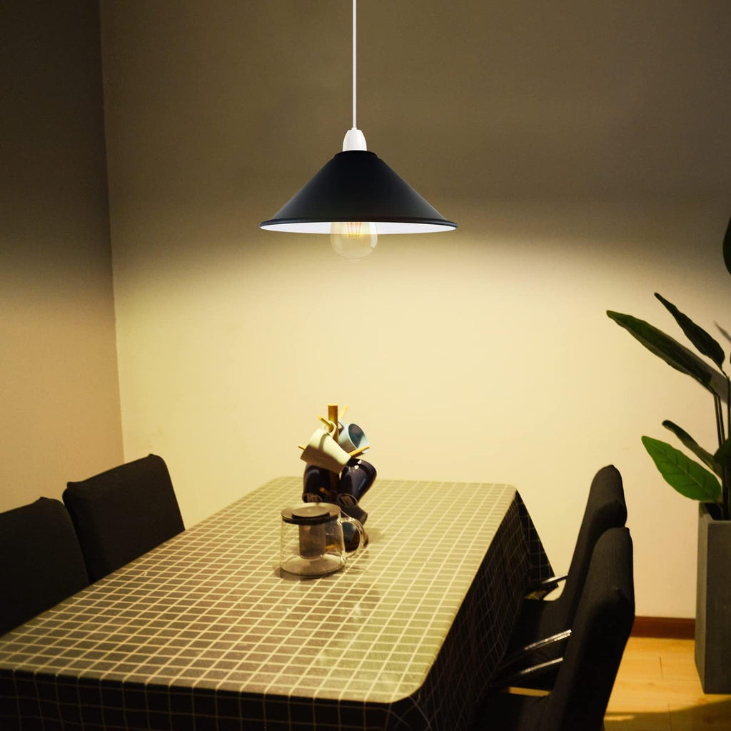 Modern Ceiling Pendant Light Shades Black Colour Lamp Shades Easy Fit New~1103