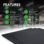 20mm Heavy-Duty Rubber Gym Flooring