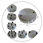 Satin Nickel Multi-Outlet Ceiling Rose — 120mm