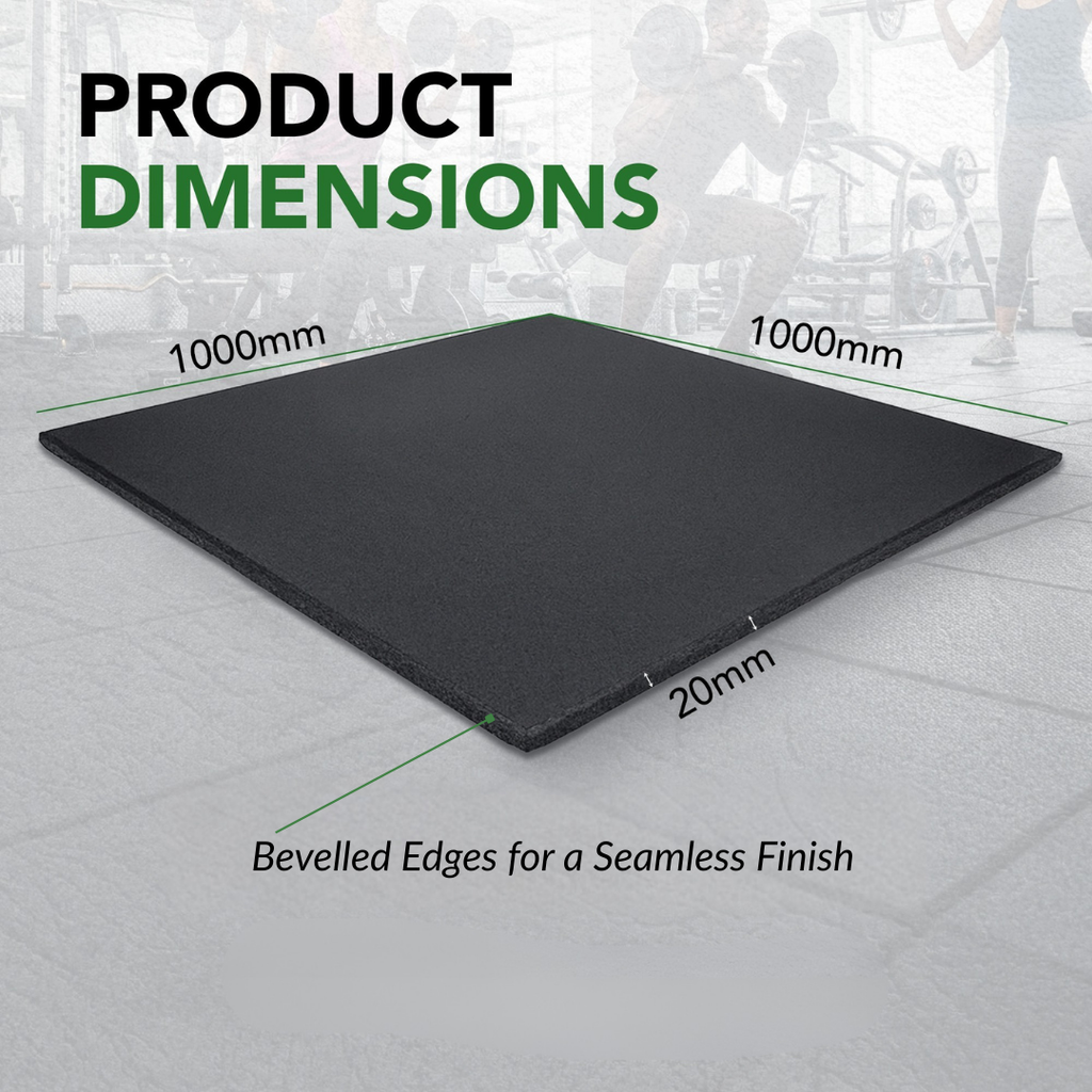 20mm Heavy-Duty Rubber Gym Flooring