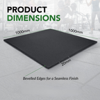 20mm Heavy-Duty Rubber Gym Flooring