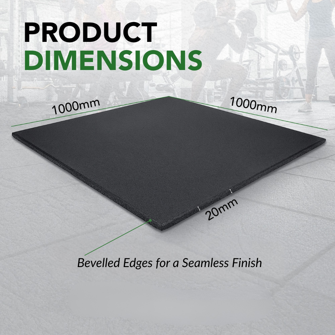 20mm Heavy-Duty Rubber Gym Flooring