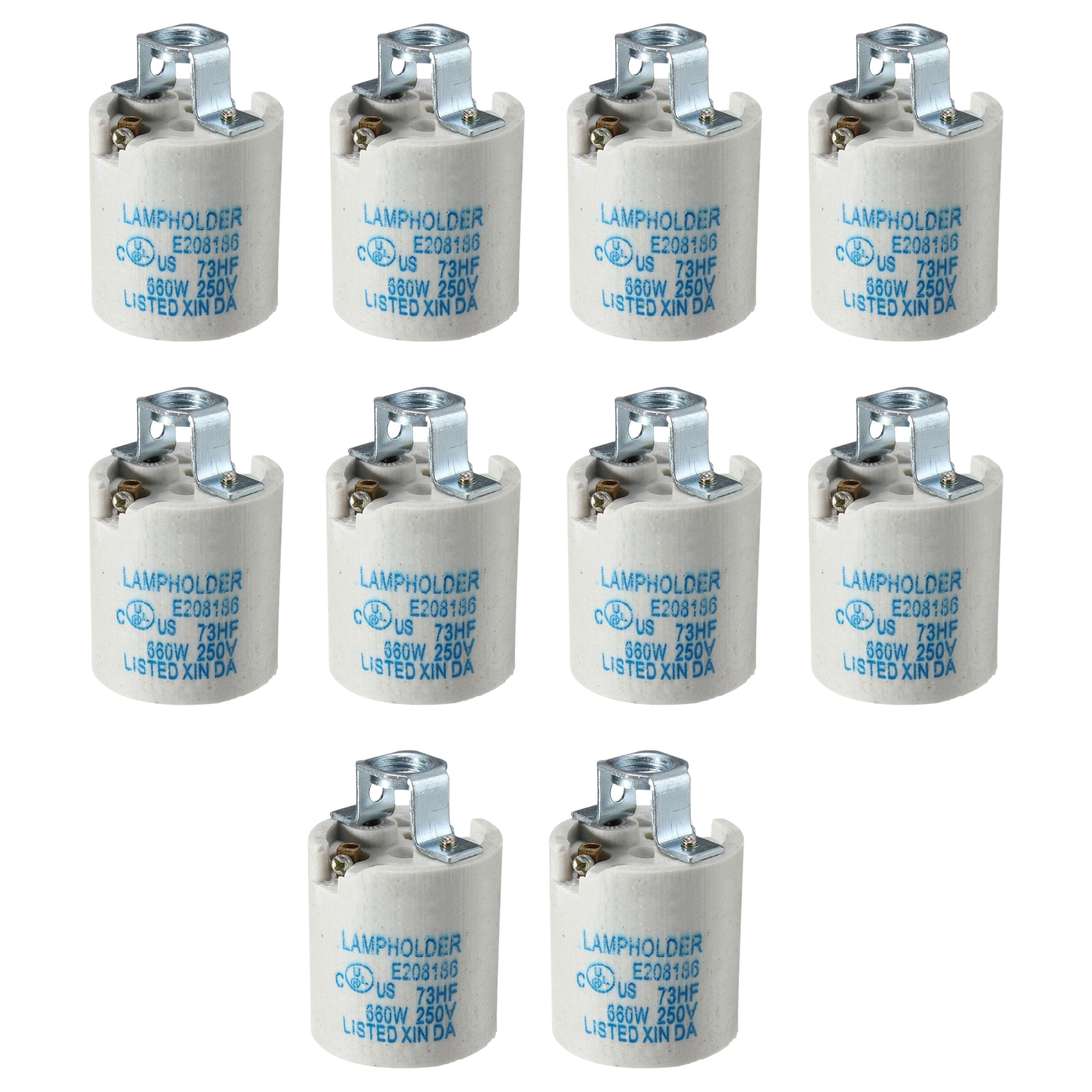 White Ceramic E27 Pendant Lamp Holder