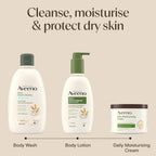 Daily Moisturising Body Wash, with Soothing Oat, Suitable for Sensitive Skin, Gently Cleanses and Nourishes, Soap-Free, Lightly Scented, 300Ml