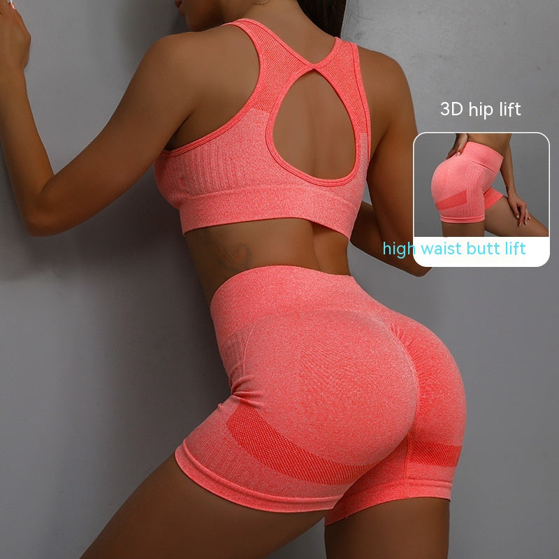 Women's Yoga Sports Bra & Shorts Set — 2 Piece