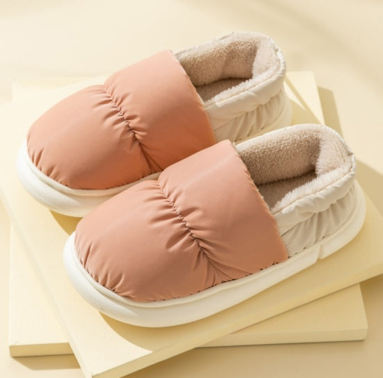 Padded House Slippers with Thick Sole