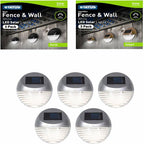 3 X Solar Led Step Fence Wall Path Lights Outdoor Garden Lights Waterproof Auto