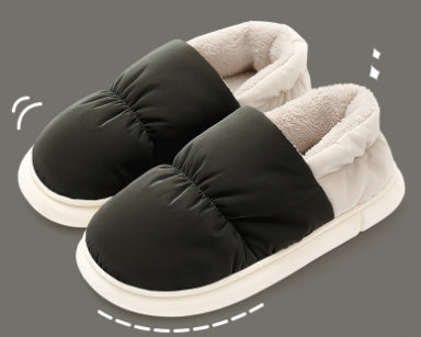 Padded House Slippers with Thick Sole