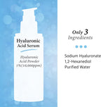 Pure Hyaluronic Acid 1% Powder Serum for Face 10,000 Ppm - anti Ageing + Fine Line + Intense Hydration + Face Moisturiser + Visibly Plumped Skin + Prevent Bladder Pain (4Fl Oz)