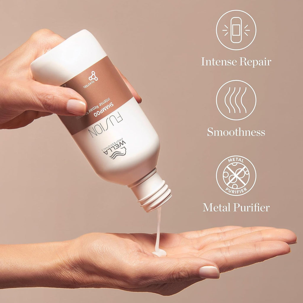 Fusion Intense Repair Shampoo - Intense Repair Detangling Shampoo for Dry & Damaged Hair - Smoothening, Boost Shine & Protect Hair against Breakage