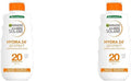 Garnier  Ultra-Hydrating Shea Butter Sun Protection Cream SPF20, Hydrating Medium Sun Protection Lotion SPF20 200 Ml (Pack of 2)