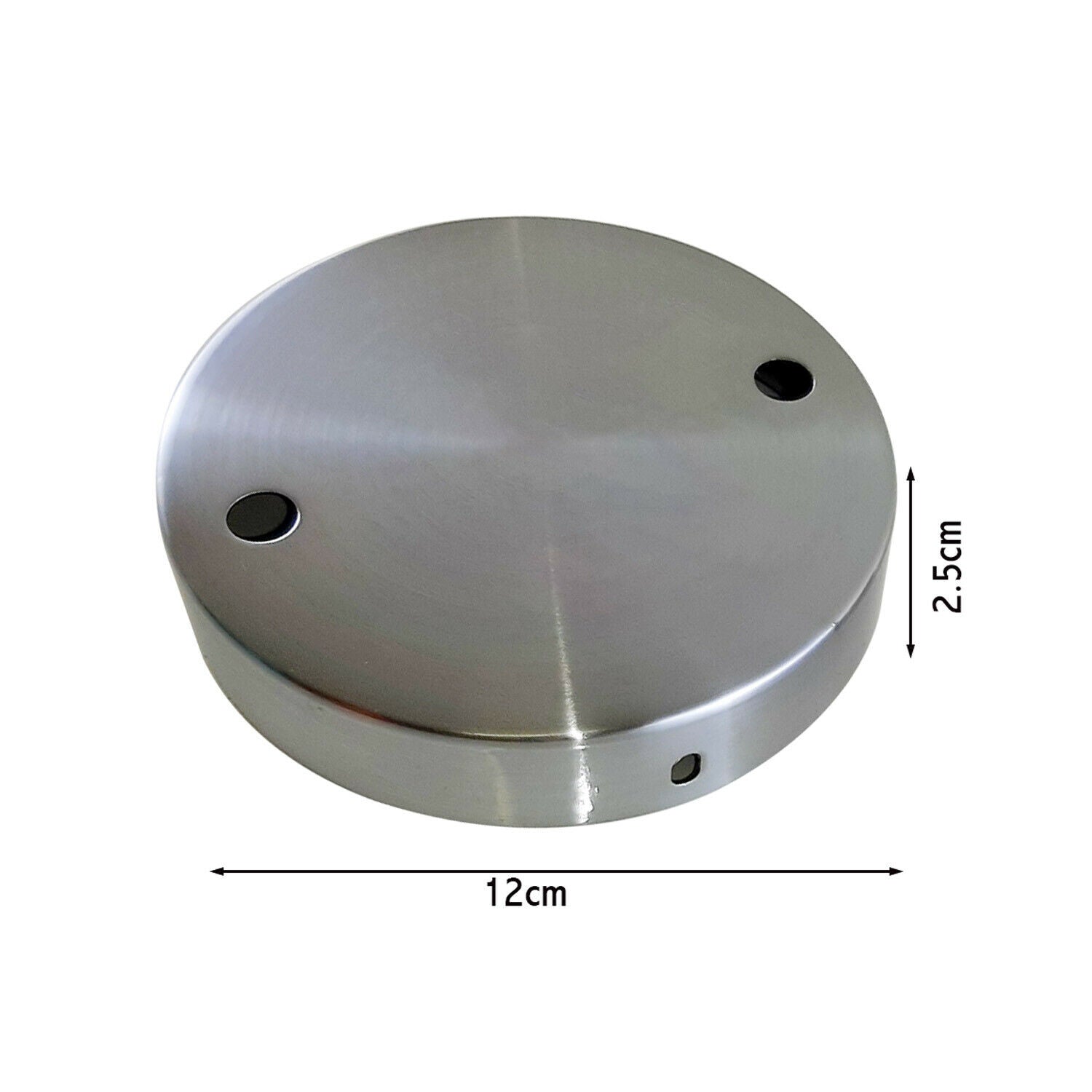 Satin Nickel Multi-Outlet Ceiling Rose — 120mm