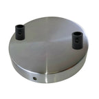 Satin Nickel Multi-Outlet Ceiling Rose — 120mm