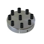 Satin Nickel Multi-Outlet Ceiling Rose — 120mm