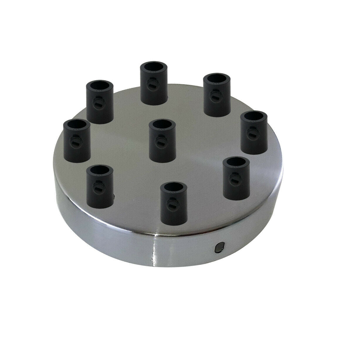 Satin Nickel Multi-Outlet Ceiling Rose — 120mm
